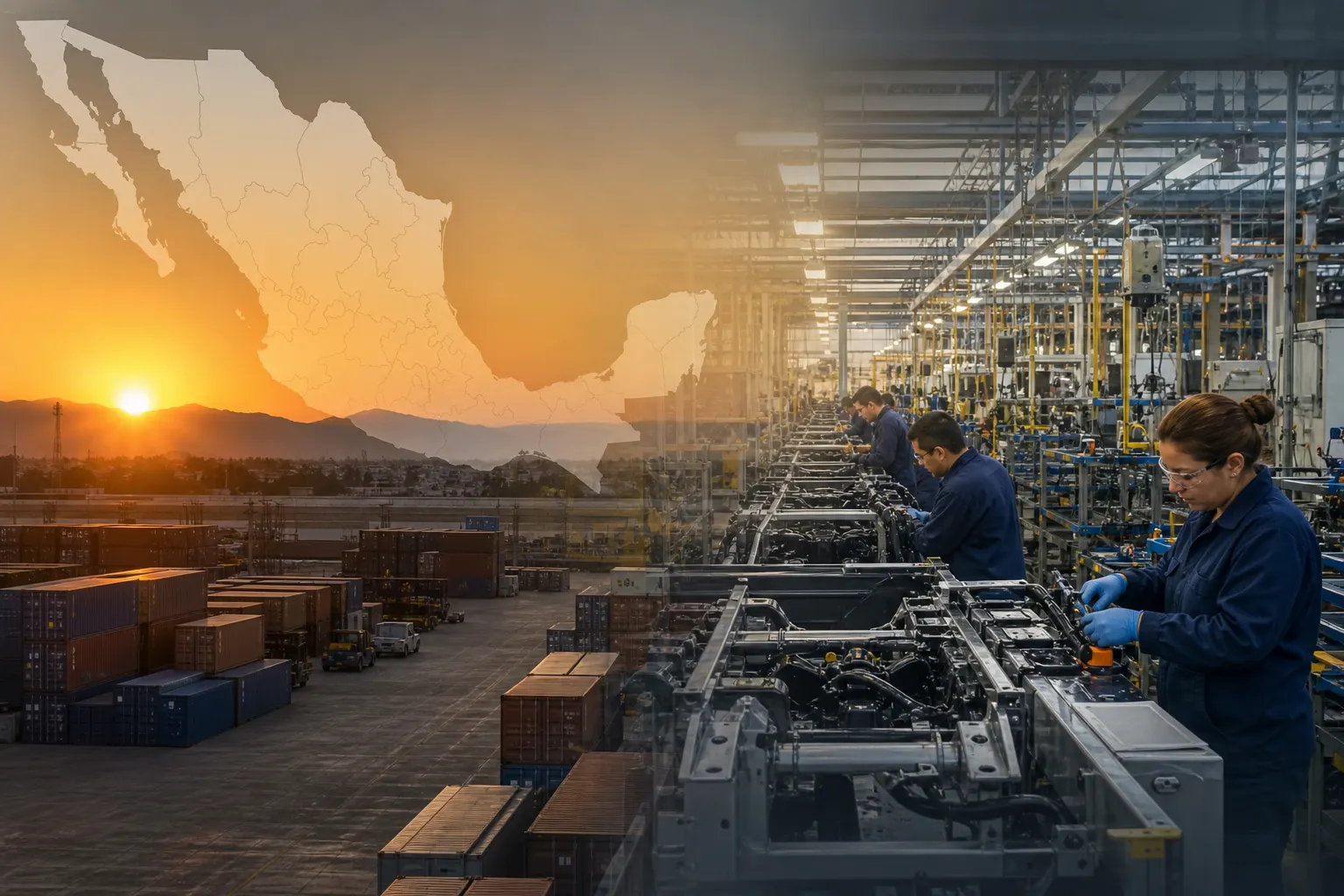 Planta manufacturera en México como símbolo de la inversión extranjera directa durante 2026