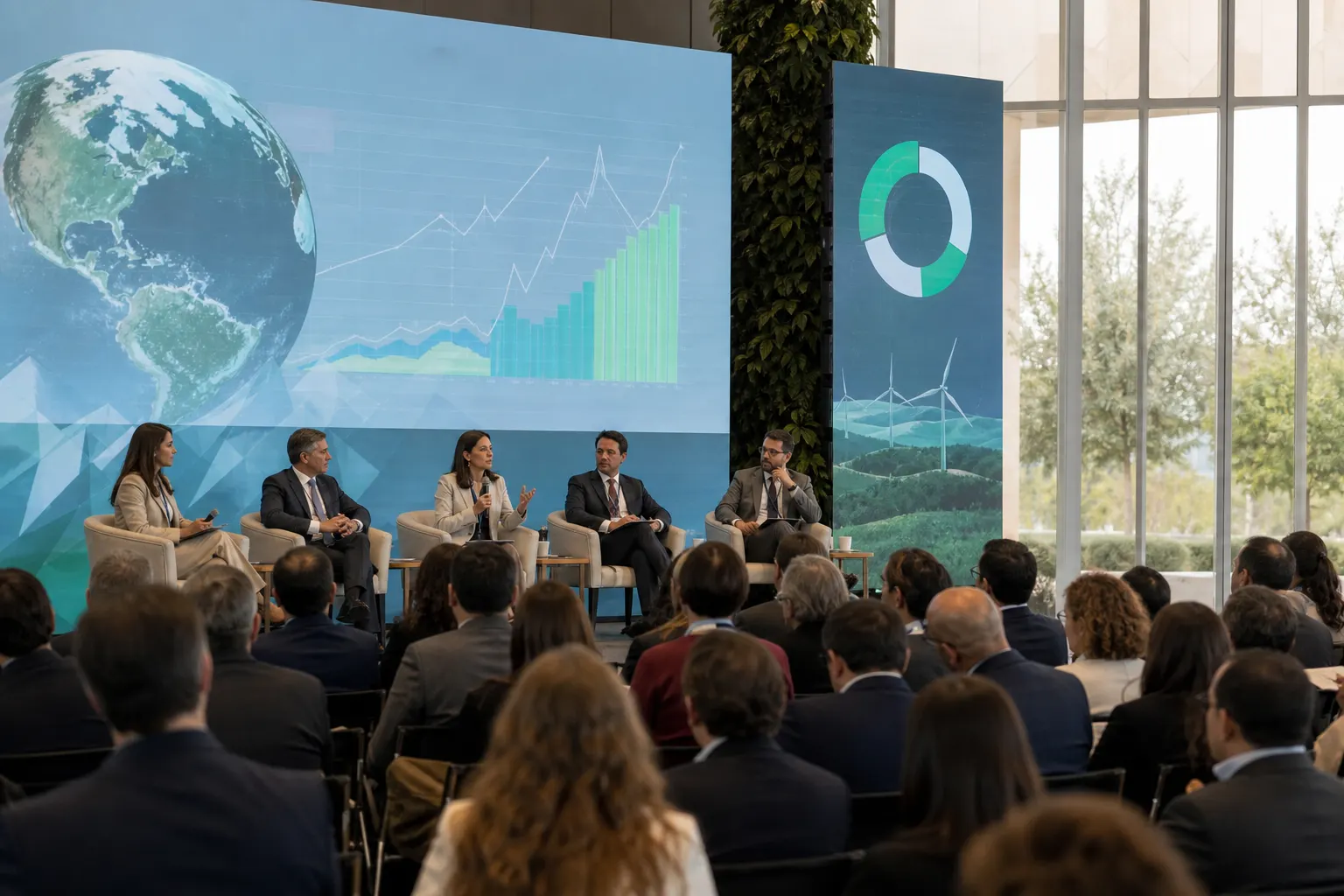 Panel sobre mercados de carbono durante el Mexico Carbon Forum 2026 en Aguascalientes